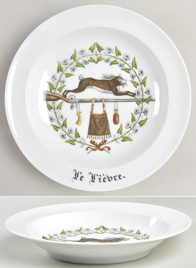 Chambord Rim Soup Bowl by Porcelaine d'Auteuil-1
