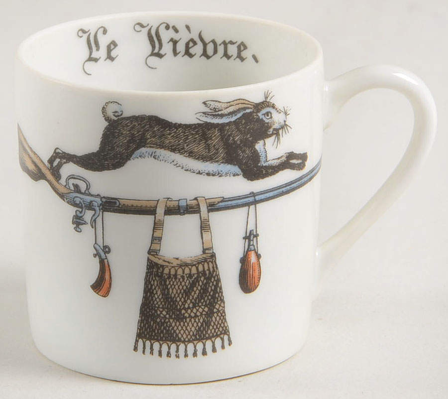 Chambord Flat Demitasse Cup by Porcelaine d'Auteuil-1