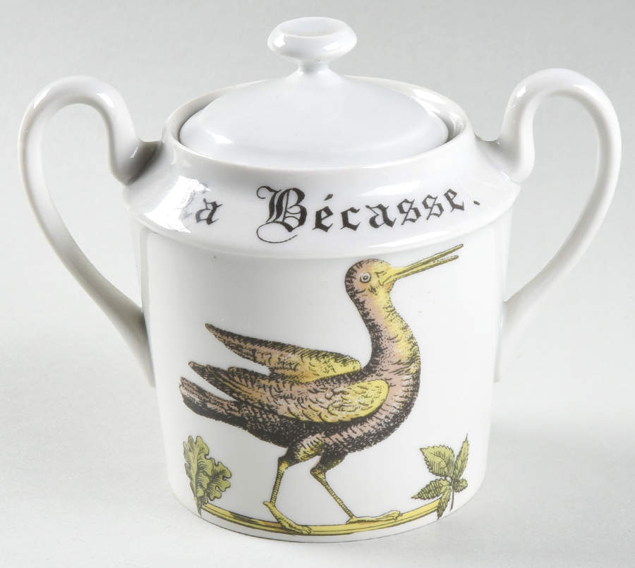 Chambord Sugar Bowl & Lid by Porcelaine d'Auteuil-1