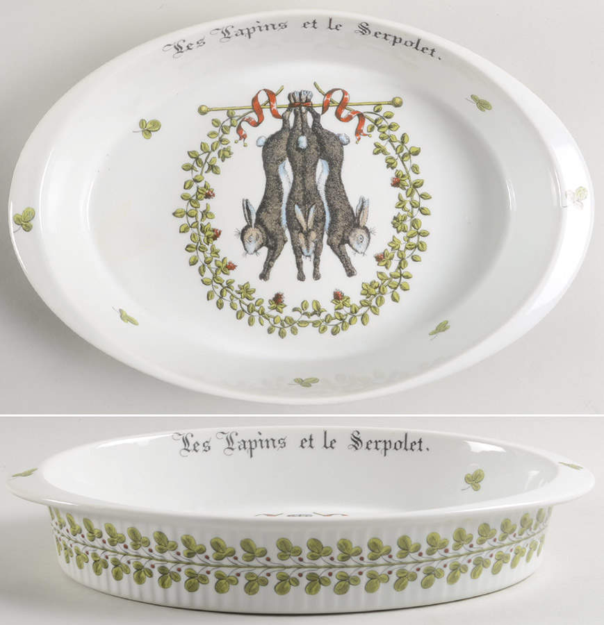 Chambord 12'' Oval Baker by Porcelaine d'Auteuil-1