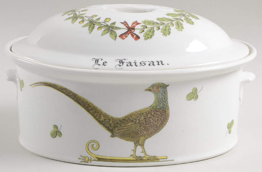 Chambord 2 Quart Oval Covered Casserole by Porcelaine d'Auteuil-1