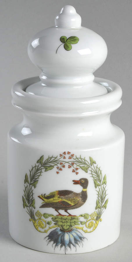 Chambord Mustard Jar & Lid by Porcelaine d'Auteuil-1