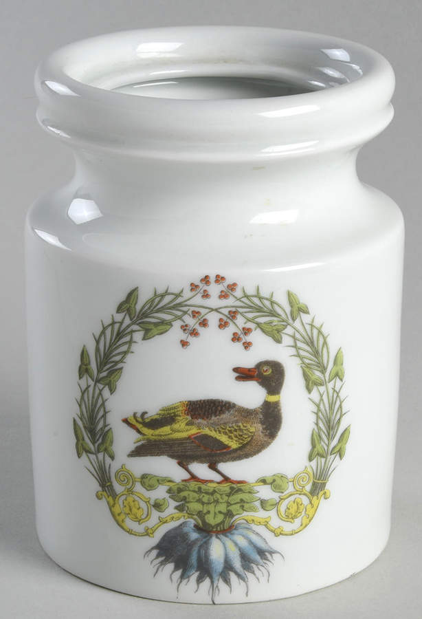 Chambord Mustard Jar No Lid by Porcelaine d'Auteuil-1