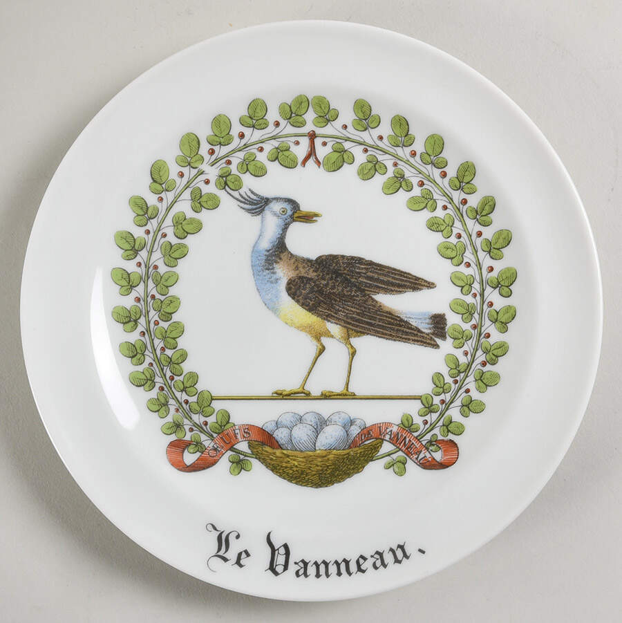 Chambord Salad Plate by Porcelaine d'Auteuil-1