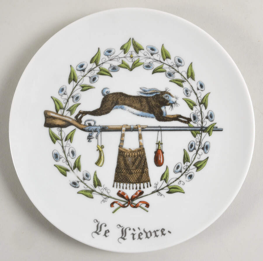 Chambord Coupe Salad Plate by Porcelaine d'Auteuil-1