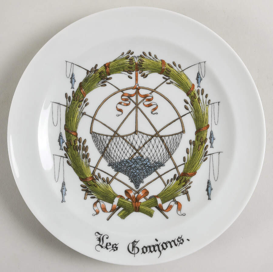Chambord Luncheon Plate by Porcelaine d'Auteuil-1