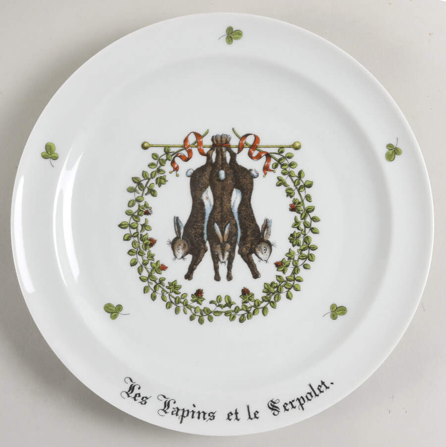 Chambord 12" Chop Plate (Round Platter) by Porcelaine d'Auteuil-1
