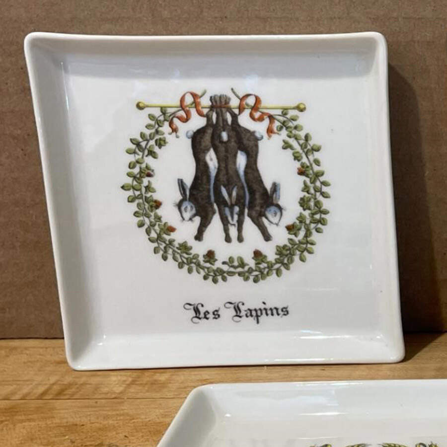 Chambord 4" Square Dish by Porcelaine d'Auteuil-1