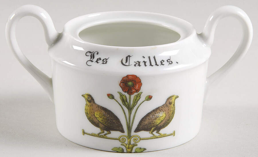 Chambord Sugar Bowl No Lid by Porcelaine d'Auteuil-1