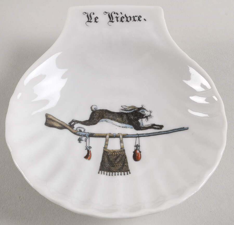 Chambord Shell Shaped Dish by Porcelaine d'Auteuil-1