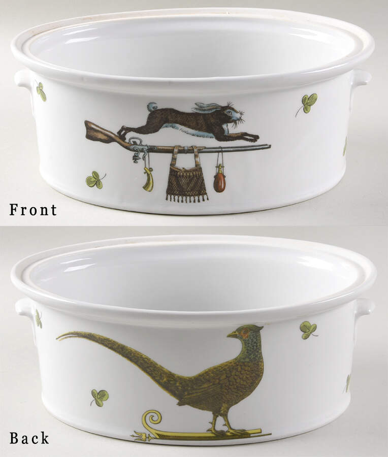 Chambord 2 Quart Oval Casserole No Lid by Porcelaine d'Auteuil-1