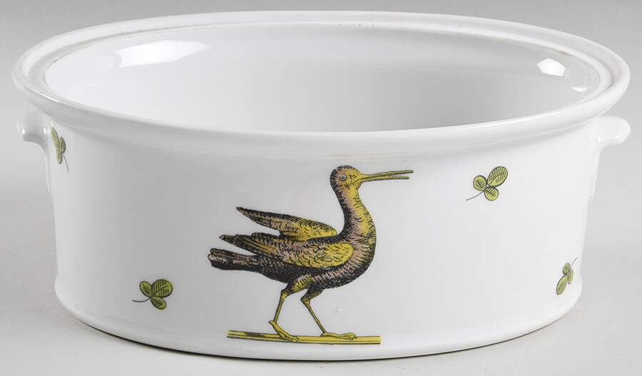 Chambord 1.5 Quart Oval Covered Casserole No Lid by Porcelaine d'Auteuil-1
