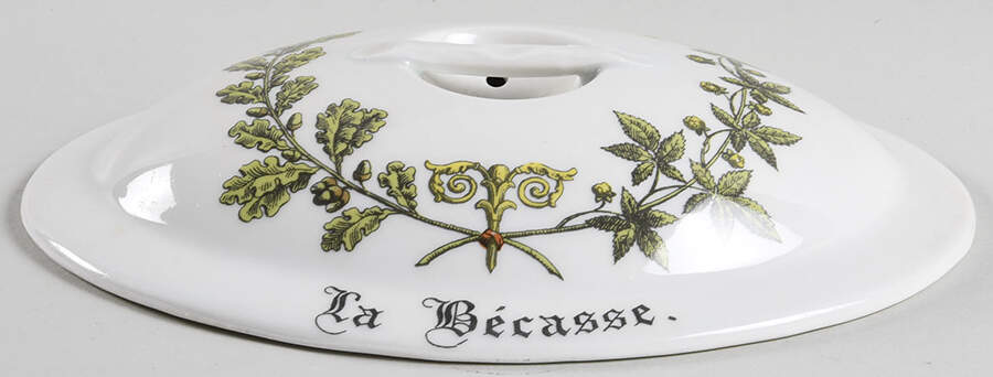 Chambord Lid for 1.5 Quart Oval Covered Casserole by Porcelaine d'Auteuil-1