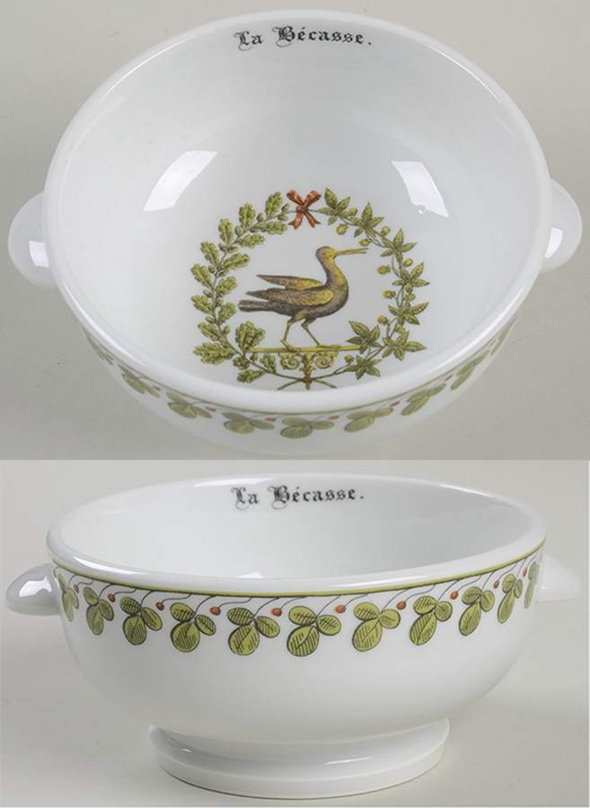 Chambord Lugged Soup Bowl by Porcelaine d'Auteuil-1