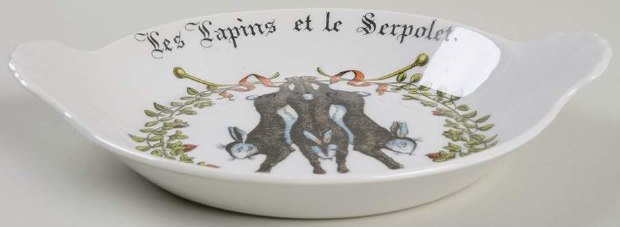 Chambord 8" Shirred Egg Dish by Porcelaine d'Auteuil-1