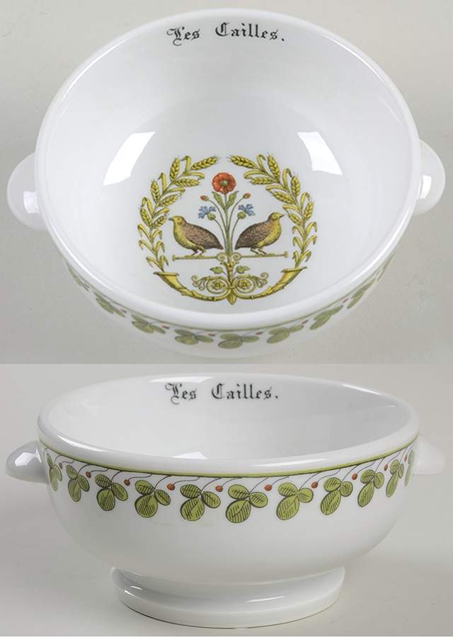 Chambord Lugged Soup Bowl by Porcelaine d'Auteuil-1
