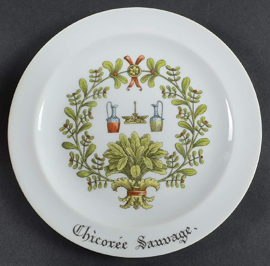 Chambord Salad Plate by Porcelaine d'Auteuil-1