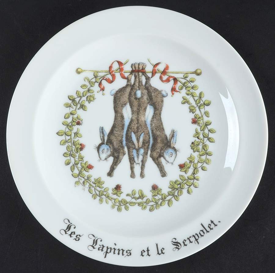 Chambord Salad Plate by Porcelaine d'Auteuil-1