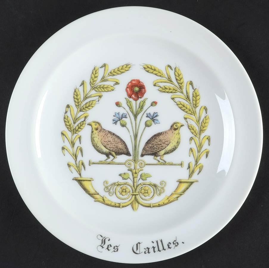 Chambord Salad Plate by Porcelaine d'Auteuil-1