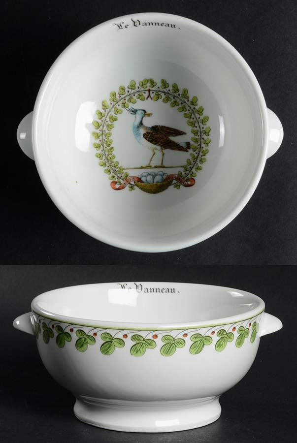 Chambord Lugged Soup Bowl by Porcelaine d'Auteuil-1