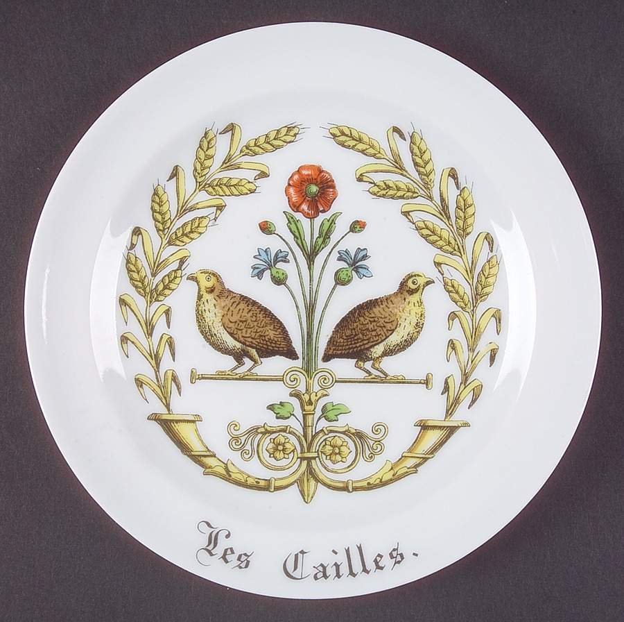 Chambord Coupe Salad Plate by Porcelaine d'Auteuil-1