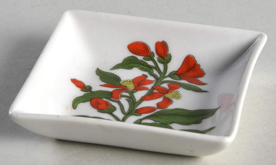 Herbier 2" Square Dish by Porcelaine De Paris-1