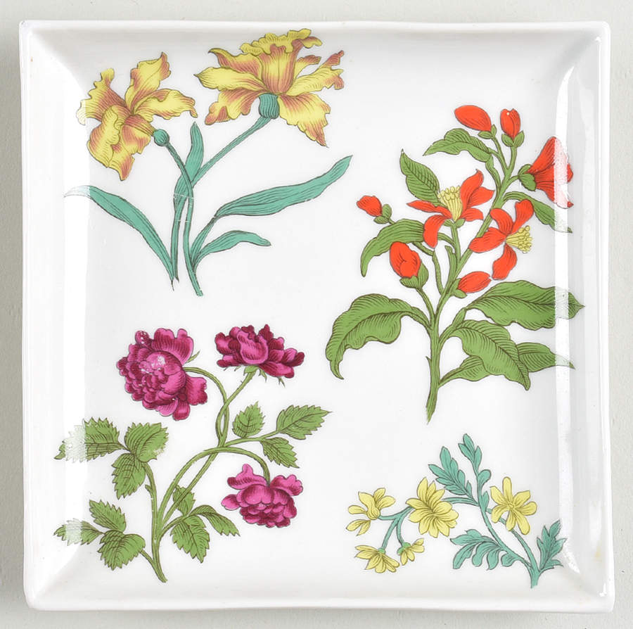 Herbier 4" Square Dish by Porcelaine De Paris-1