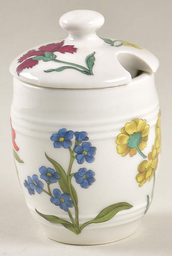 Herbier Jam/Jelly & Lid by Porcelaine De Paris-1
