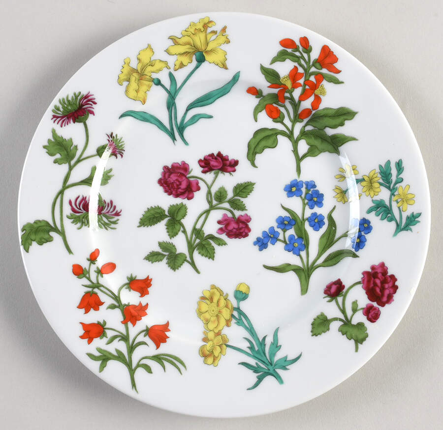 Herbier Salad Plate by Porcelaine De Paris-1