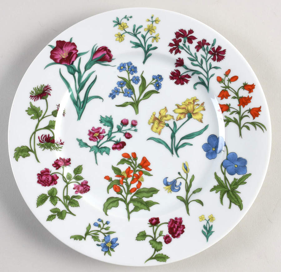Herbier Dinner Plate by Porcelaine De Paris-1