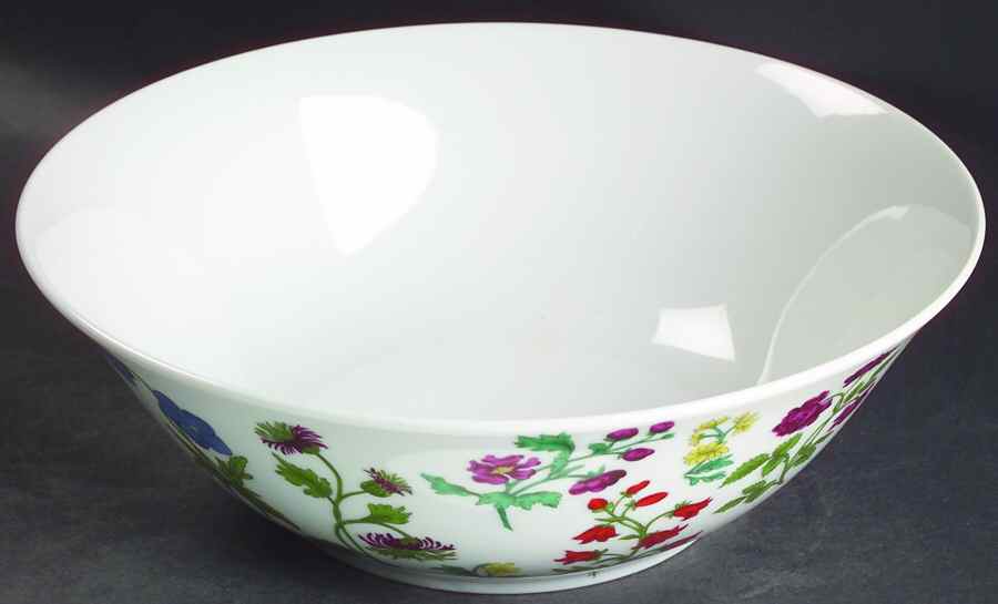 Herbier 10" Large Salad Serving Bowl by Porcelaine De Paris-1