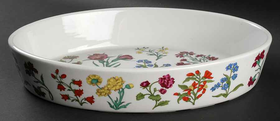 Herbier 12'' Oval Baker by Porcelaine De Paris-1