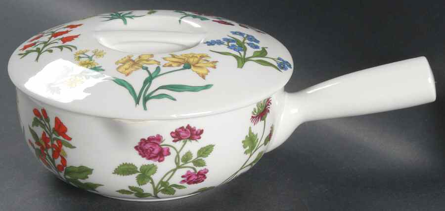 Herbier Saucepan with Lid .75 Quart by Porcelaine De Paris-1