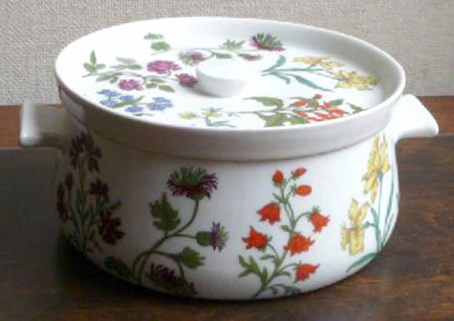 Herbier 1 Qt Round Covered Casserole by Porcelaine De Paris-1