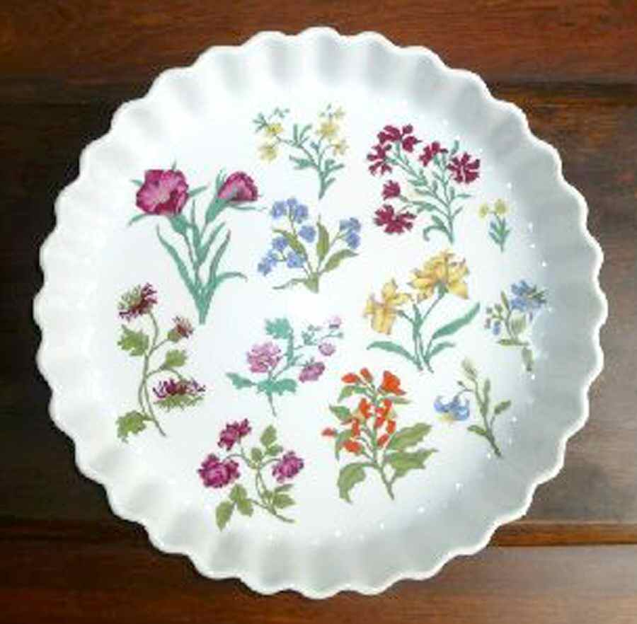 Herbier 10" Quiche by Porcelaine De Paris-1