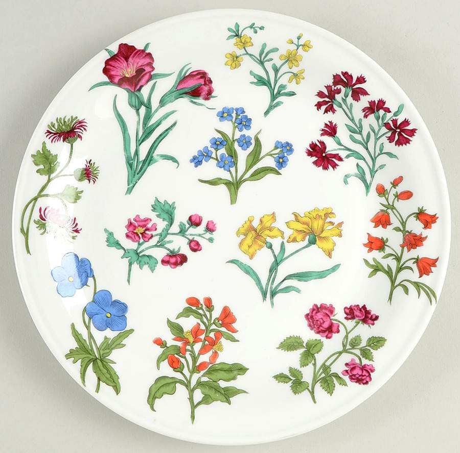 Herbier Luncheon Plate by Porcelaine De Paris-1