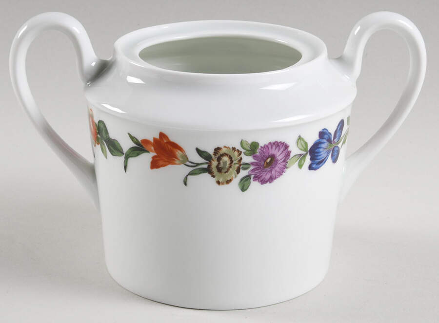 Les Quatre Saisons Sugar Bowl No Lid by Porcelaine De Paris-1