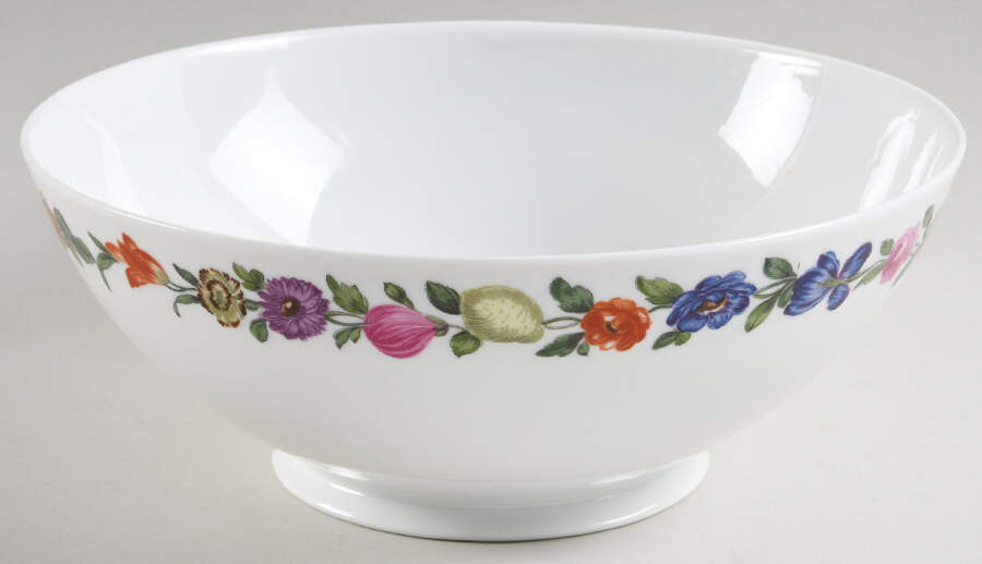 Les Quatre Saisons 9" Round Serving Bowl by Porcelaine De Paris-1