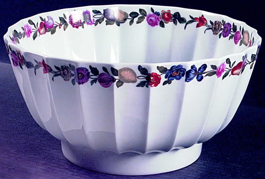 Les Quatre Saisons 11" Large Salad Serving Bowl by Porcelaine De Paris-1