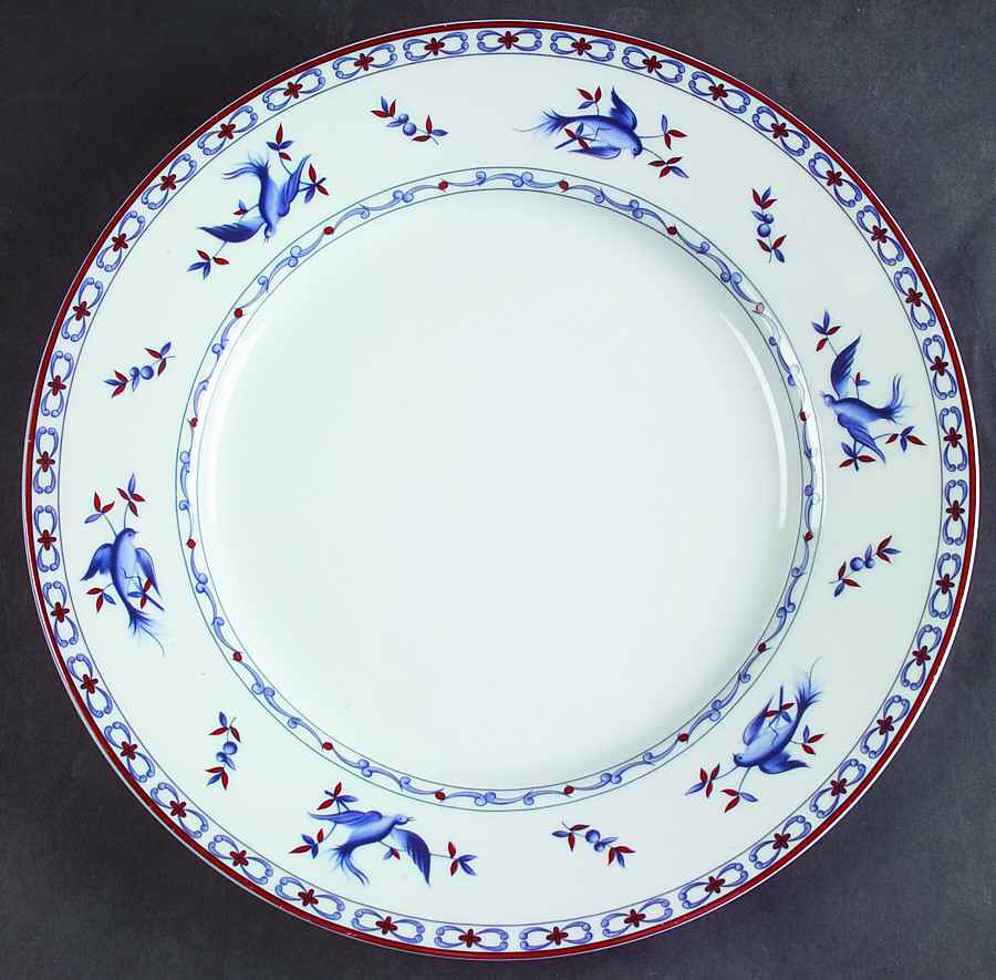 Oiseau Bleu Dinner Plate by Porcelaine De Paris-1