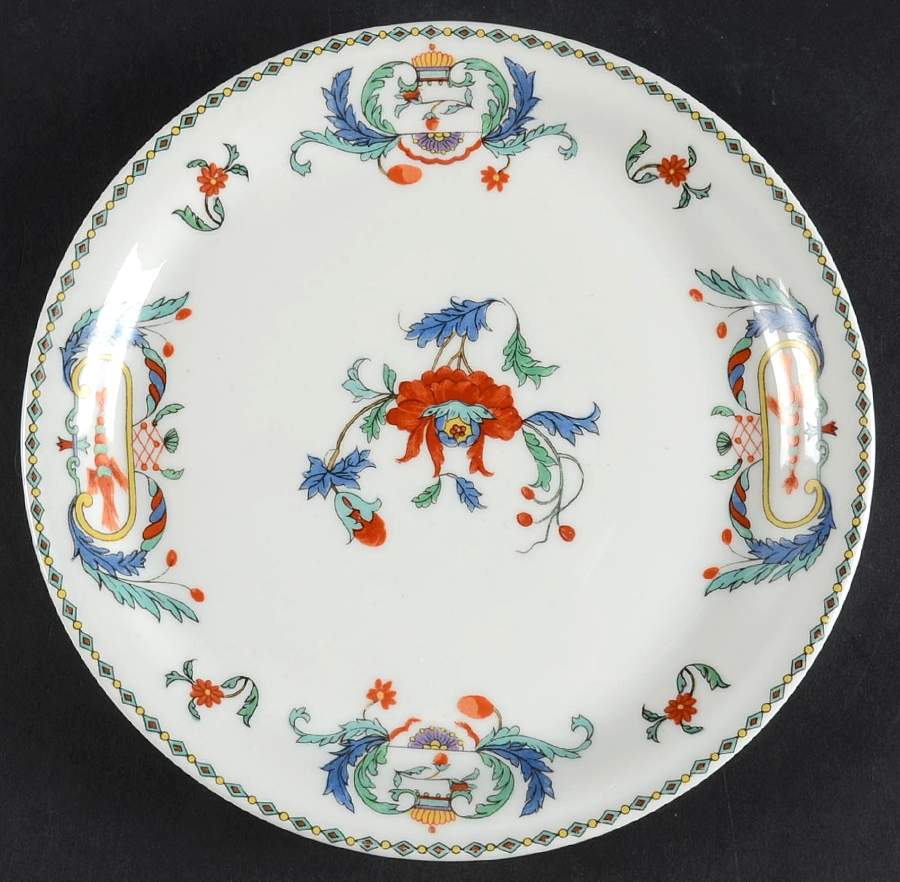 Pavot Coupe Salad Plate by Porcelaine De Paris-1