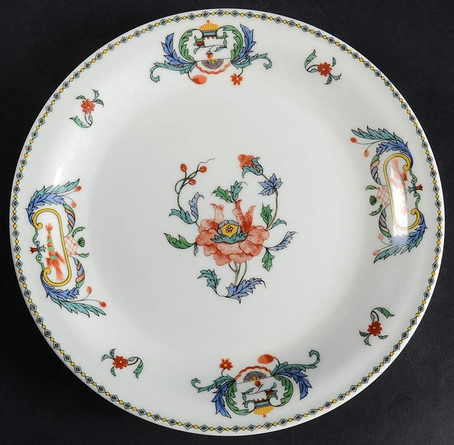 Pavot Coupe Luncheon Plate by Porcelaine De Paris-1
