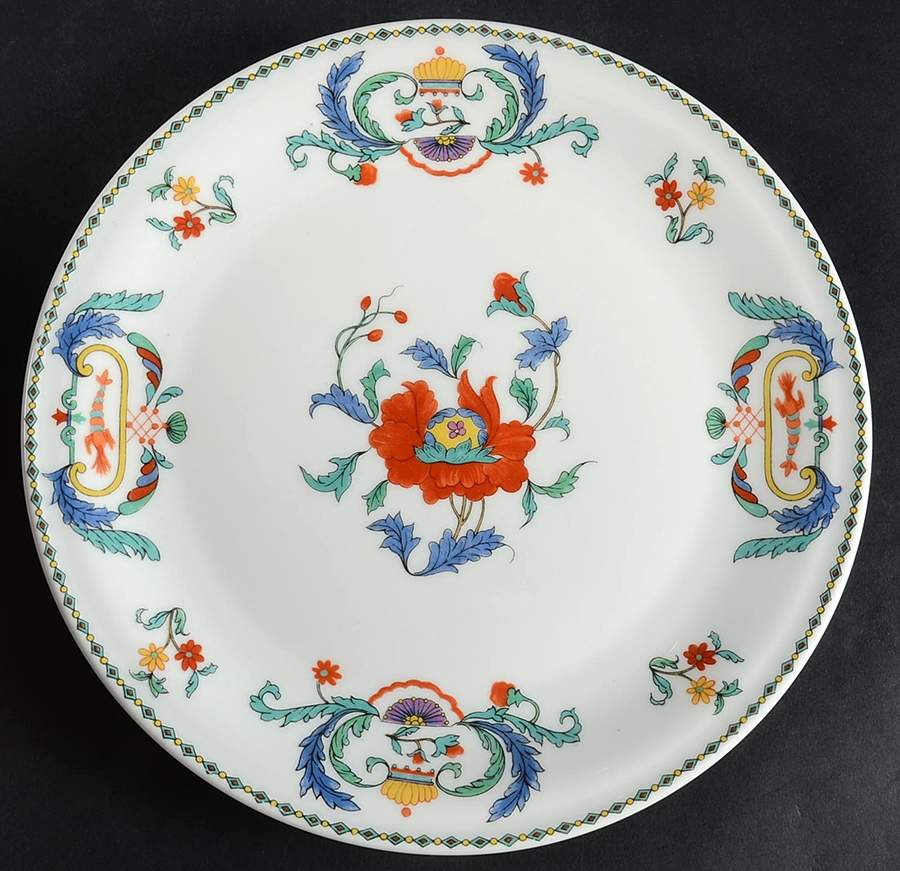 Pavot Coupe Dinner Plate by Porcelaine De Paris-1