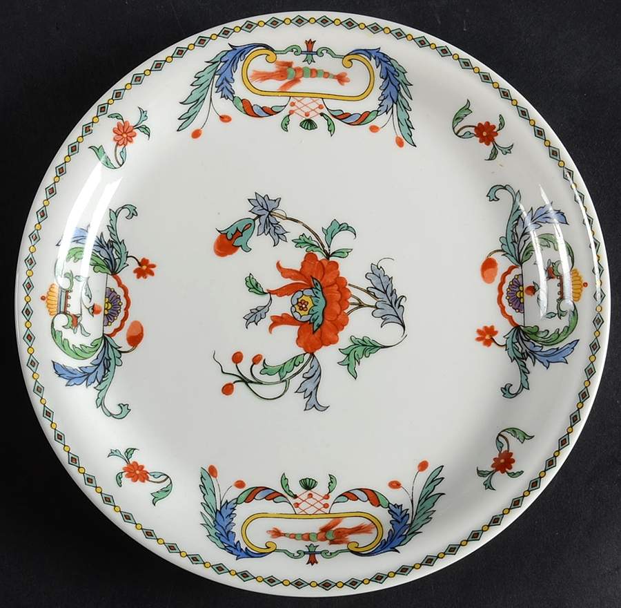 Pavot Coupe Bread & Butter Plate by Porcelaine De Paris-1