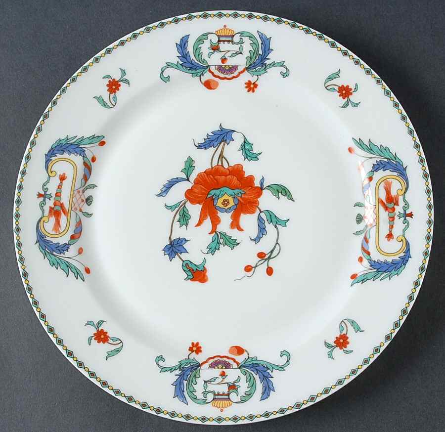 Pavot Salad Plate by Porcelaine De Paris-1