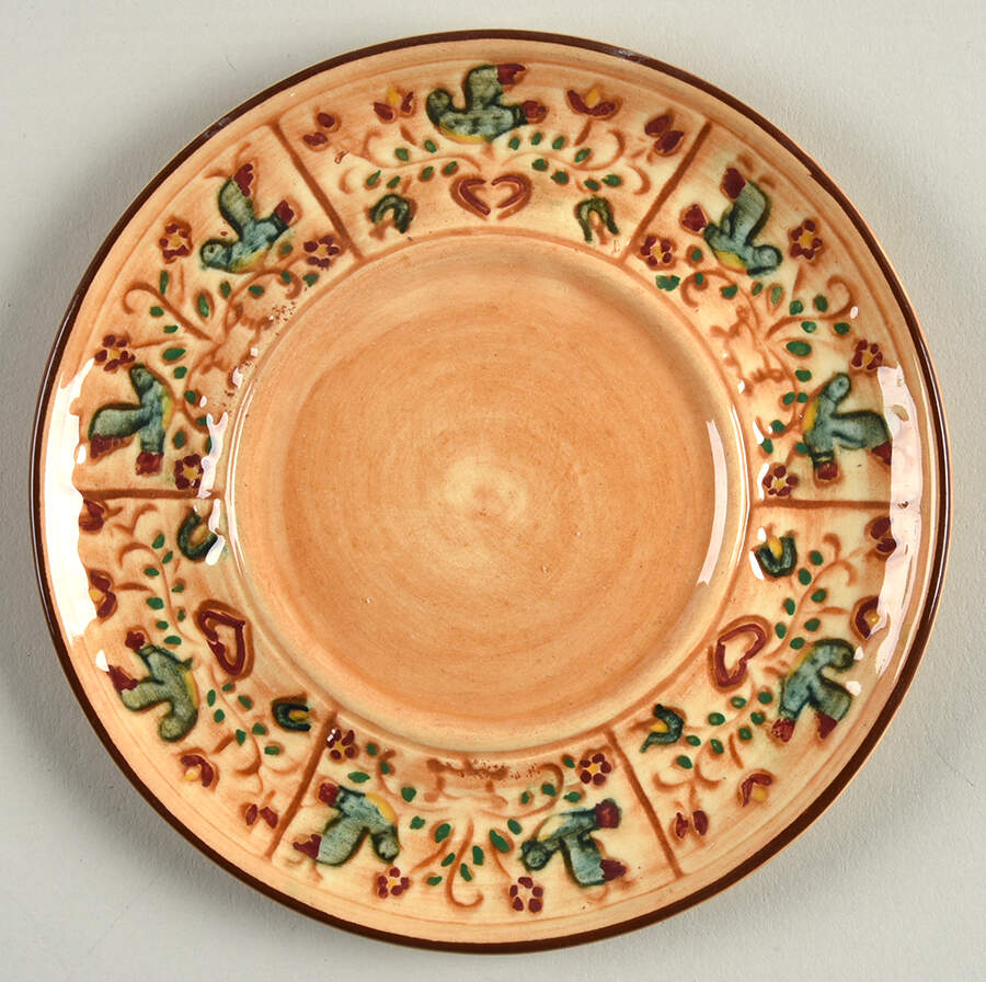 Folk Art Saucer by Pennsbury-1