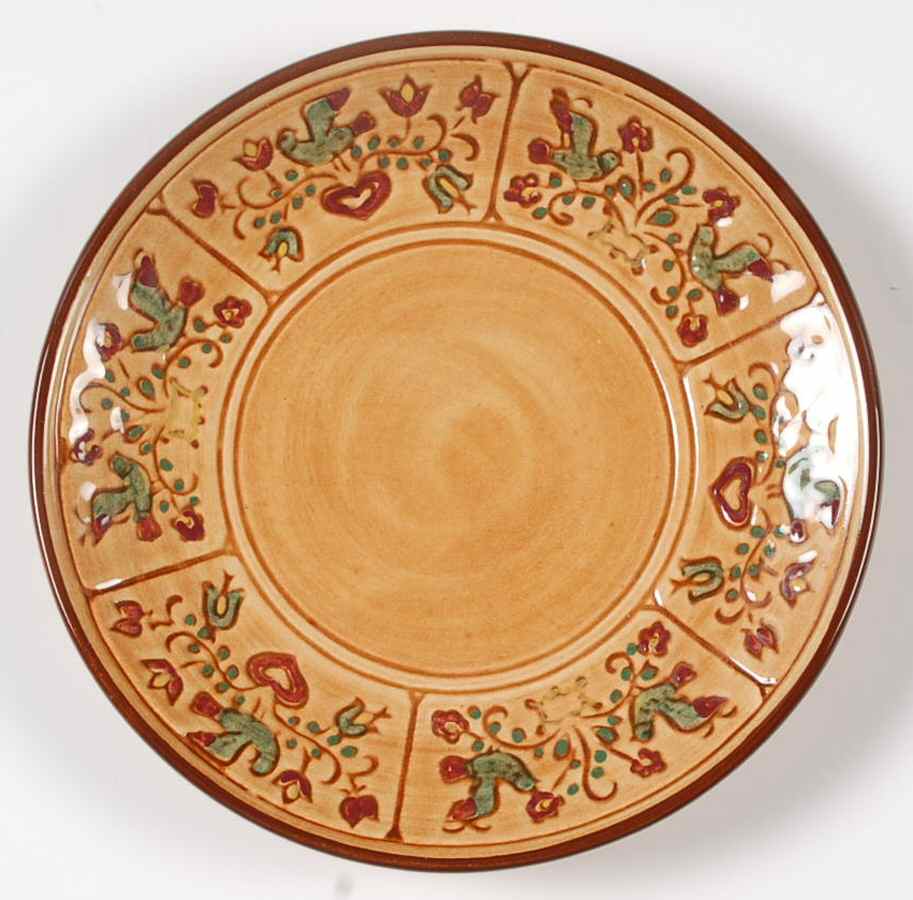 Folk Art Bread & Butter Plate by Pennsbury-1