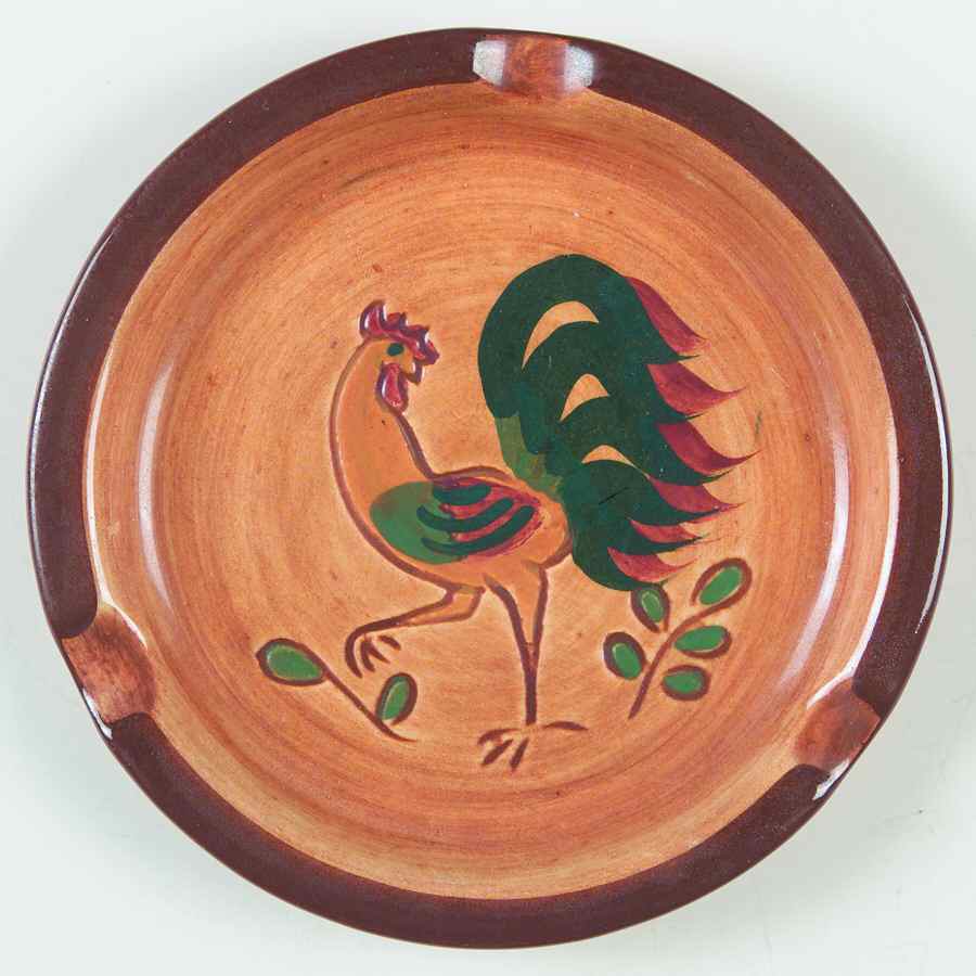 Red Rooster 5" Ashtray by Pennsbury-1