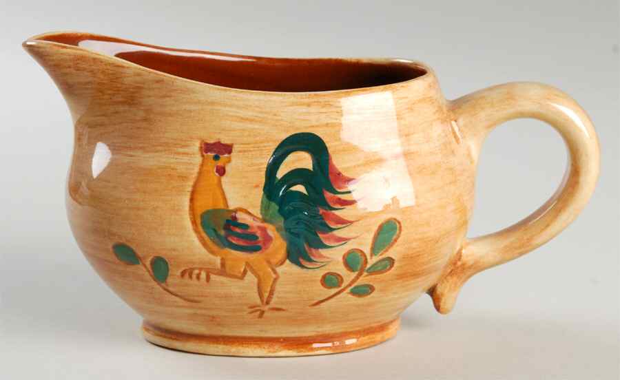 Red Rooster Gravy Boat by Pennsbury-1