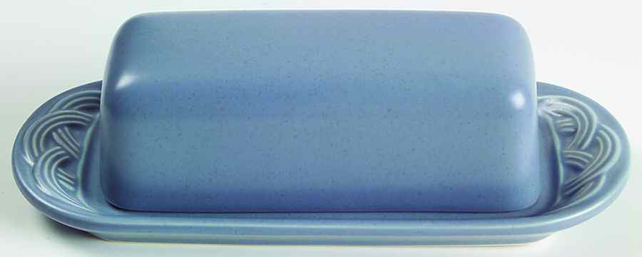 Acadia Bay Blue 1/4 Lb Covered Butter by Pfaltzgraff-1